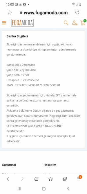 Fuga Moda Botu İadeerrom5 Parası Gelmedi