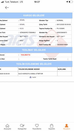 Aras Kargo Böyle Lanet Bir Kargo Olamaz