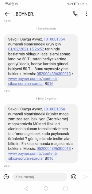 Boyner Müşterisiyle Dalga Geçiyor