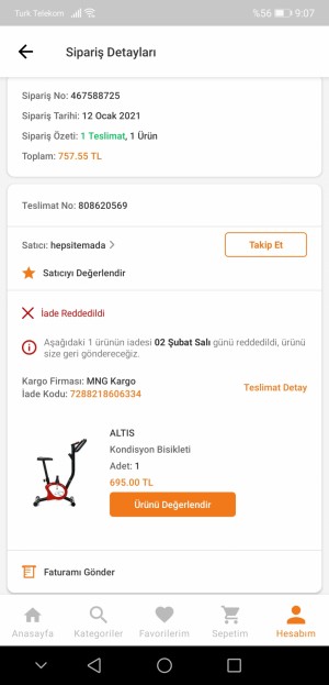Trendyol Bozuk Defolu Ürün Gönderdiler İade Edince De İadeyi Reddettiler
