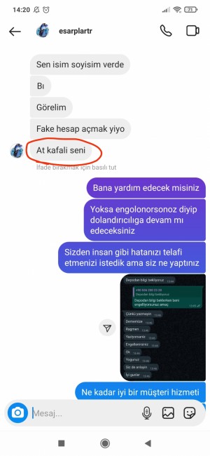 Esarplartr Bu Bir Instagram Hesabı Ve Ürün Satısı Yapıyorlar