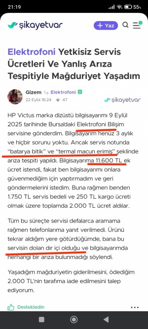 Bursa Osmangazi Elektrofoni Pişmanlıktır!!