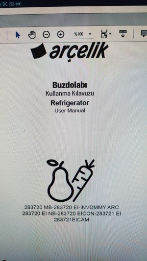 Arçelik Buzdolabı Üzerinde 7/24 Yanan Lamba