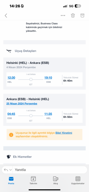 Thy (türk Hava Yolları) Check-in Yapamadığım İçin Biletimi İade Etti Kötüçıktı