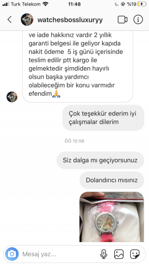 Beymaks Hırdavat Tekstil Kozmetik Sanayi Ticaret Ltd. Şti. Çocuk Saati Gönderip Engellediler