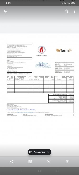 Evform Defolu Ayıplı Ürün