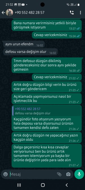 Sademce Defolu Ürün