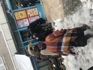 A101 Market Dışarda Kar Kıyamette Kapıda Bekletiyorlar