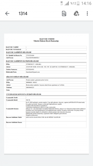 Protein Market Telefonlara Ulaşılamıyor, Maillere Cevap Vermiyorlar.