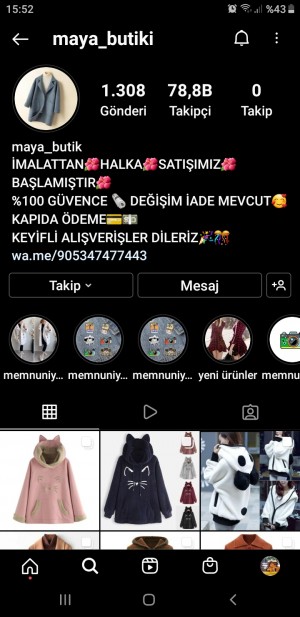 Maya_butik Aramama Yazmama Rağmen Geri Dönen Olmadı Ve Görüldü Olduktan Sonra Engellendim