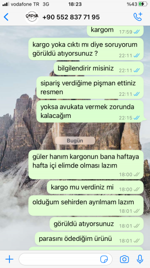 Quppa.man Hiçbir Şekilde Dönüş Sağlayıp Ürünü Göndermiyorlar