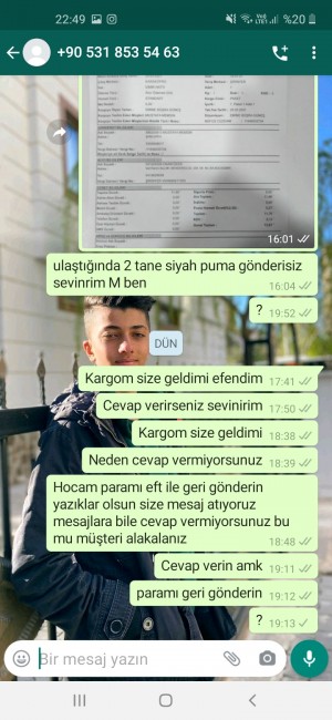 Blackkoffgiyim Saçma Sapan Şeyler Gönderdiler