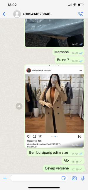 Defne.butik.modam Cevap Vermedi Ve Beni Engellediler