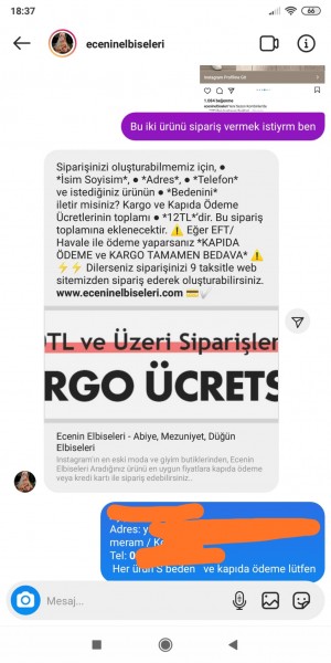 Ecenin Elbiseleri Aldığım Ürünlerin Yerine Alakası Olmayan Başka Ürünler Gönderilmiştir