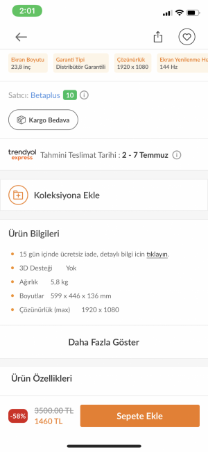 Trendyol Kolay İade Hakkınızı Kabul Etmiyor