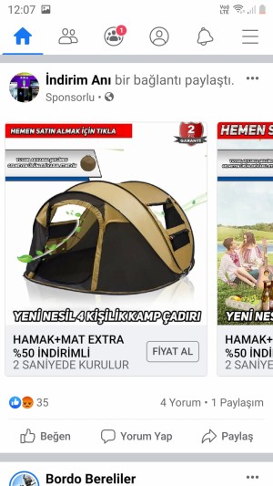 Kampcadirlari.online İnsanların Diğer İnsanları Uyarmaması İçin Yorumları Da Gizliye Almışlar