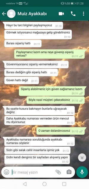 Muizayakkabi Ne Dönüş Yapıldı Ne De Ürün Yollandı Ve Engellendim