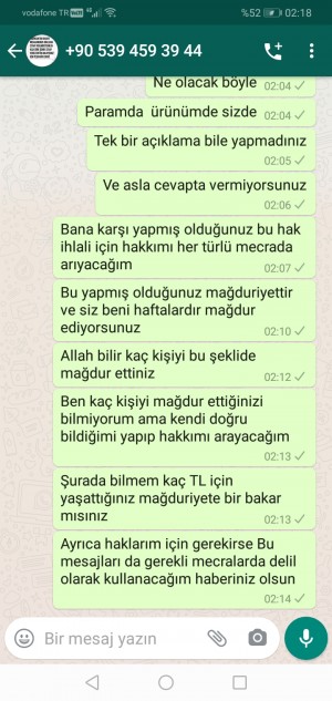 Modaikrabutik.com İkili Takım Kusurlu Gönderilmişti