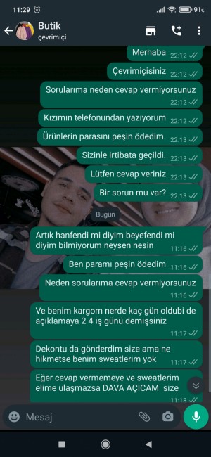 Temrabutikkk Seçtim Ve İletişime Geçtim Ta Ki Parayı Gönderene Kadar