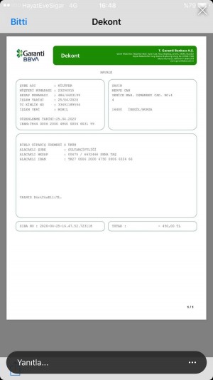 Huzur Hobi Sanat Paramı İade Etmiyorlar