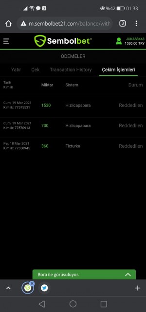 Sembolbet Şansım Düz Gitti Kazandım Yine Reddedip