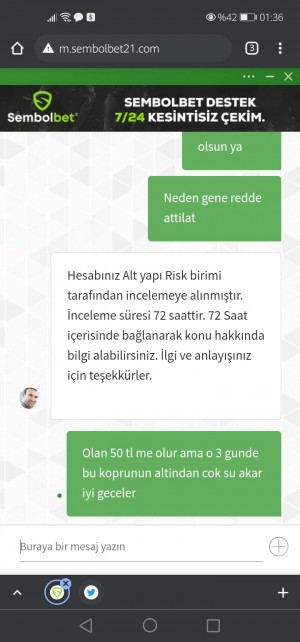 Sembolbet Şansım Düz Gitti Kazandım Yine Reddedip