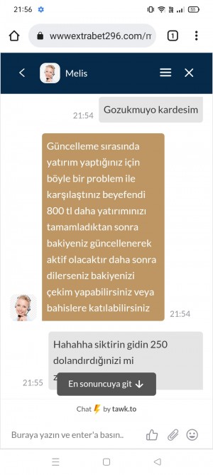 Extrabet Engellendim Yazıklar Olsun