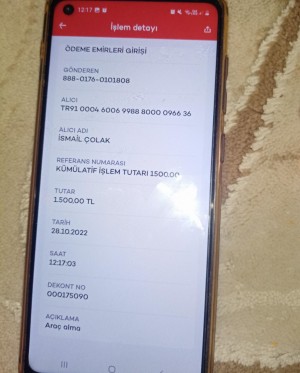 Sahibinden.com Satın Aldığım Telefonu Göndermedi