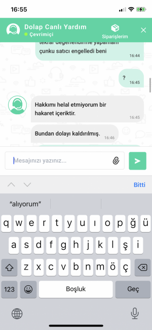 Dolap Haksızlık Eksik Yıldız, Kötü Değerlendirme Yorumları Siliyorlar