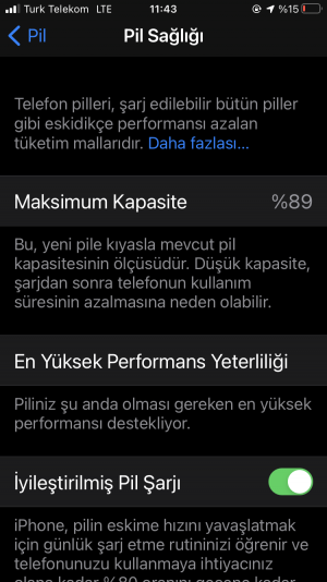 Apple Donma, Kasma, Pil Yüzdesi, Şarj Sorunu