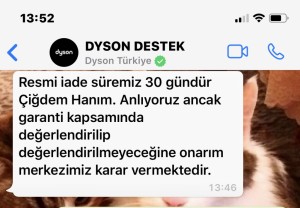 Dyson V11 Absolute Ekstra Pro- 6 Bin Tl Lik Süpürge 45 Günde Bozuldu