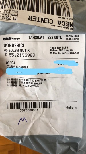 Bulem_butik Eksik Hala Ürün İade Kabul Etmiyor