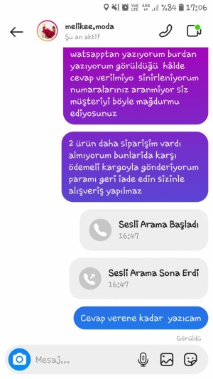 Melikee.moda Elbise Yanlış Renk Gönderilmiş