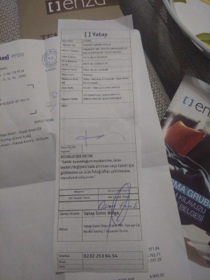 Enza Home Sattığı Ürünün Arkasında Durmuyor