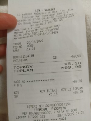 Lc Waikiki Etiket Fiyatı