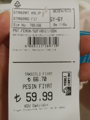 Lc Waikiki Etiket Fiyatı