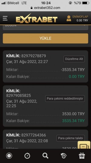Oynadım Ve Kazandım, Ancak Extrabet Bana Kazandığım Parayı Ödemedi