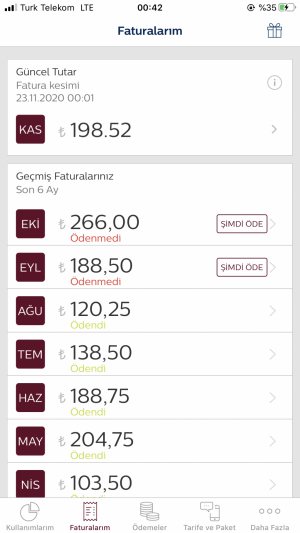 Türk Telekom Fatura Bilgilerim Dışında Yüksek Fatura Geldi