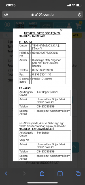 A101 Market Fatura Yok, Sorumluluk Yok, Tüketici Mağdur Ediliyor...