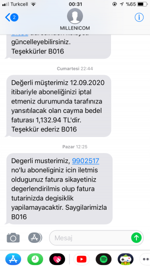 Millenicom Fiyat Artışı