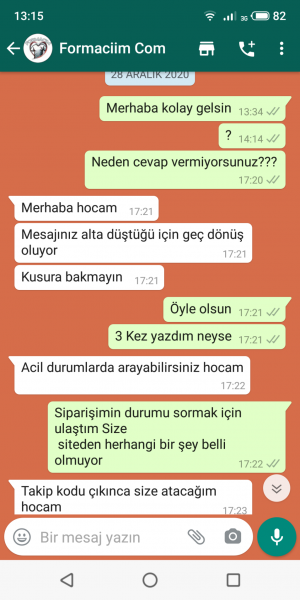 Formaciim.com Paralar Peşin Fakat Ürünler Yok