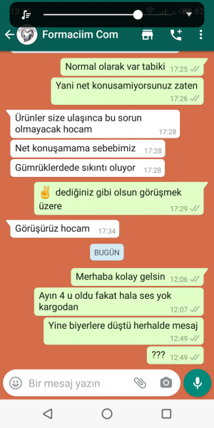 Formaciim.com Paralar Peşin Fakat Ürünler Yok