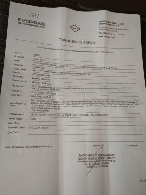 Evofone Garantiye Göndermeme Rağmen Üzerinden 3-4 Ay Geçmesine Rağmen Sorunlar Devam Etmesi