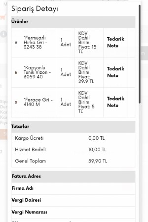 Tofisa Geç Gelen Ürün Ayıbı, Yanlış Beden Gönderilmesi Ayıbı...