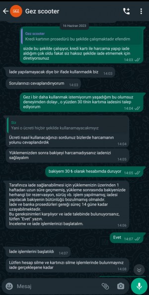 Gez Mobility Hesaptan Para Çekmiyor, Kafasına Göre Ücret Alıyor.