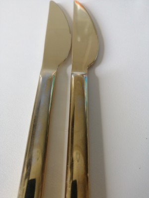 Jumbo Gold Kaplama Çatal Bıçak Takımı