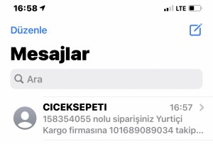 Çiçek Sepeti Gönderdiğim Ürünle Alakalı