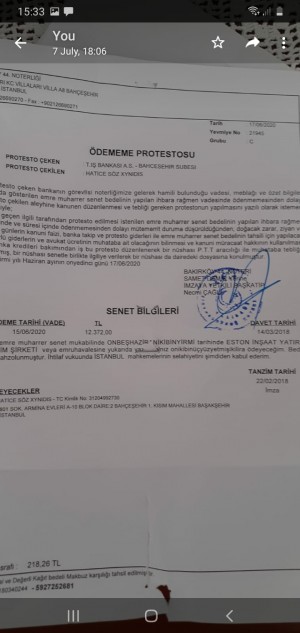 Estonşehir Koru Haksız Protesto Ve Masrafı