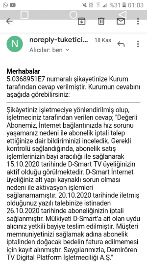 D-Smart Haksız Yere Fatura