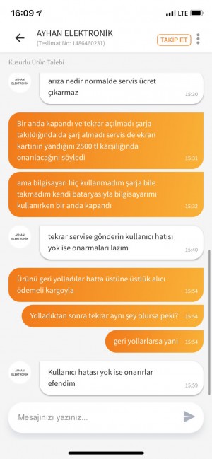 Trendyol Hasarlı Ürün Gönderimi İlgisizlik